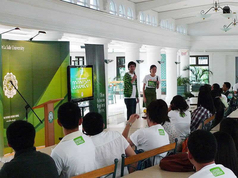 Education Digital Signage at De La Salle University, Manila Philippines