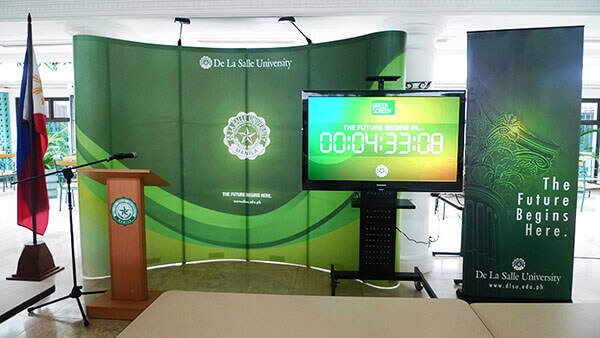 Education Digital Signage at De La Salle University, Manila Philippines