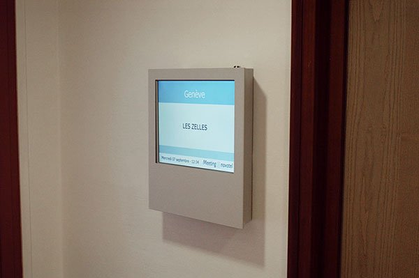 Hospitality Digital Signage at Chain Hotel Novotel, France