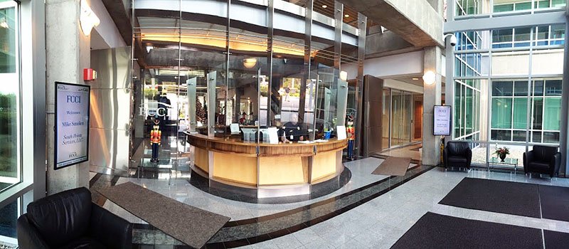 Business Company Digital Signage at FCCI Insurance Group, United States